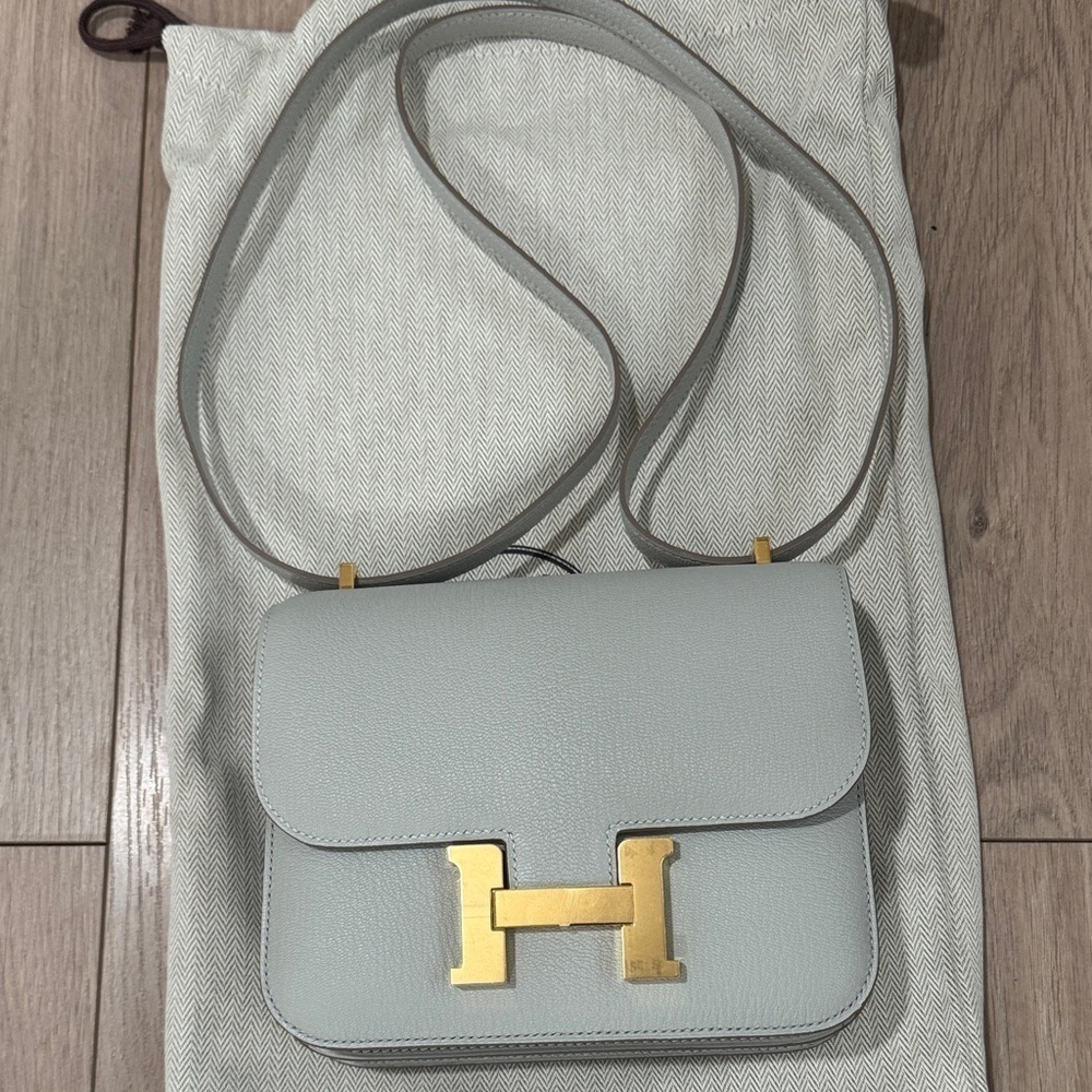 Constance Mini 18 Mysore Goatskin Gris Perle - Picture 4 of 6